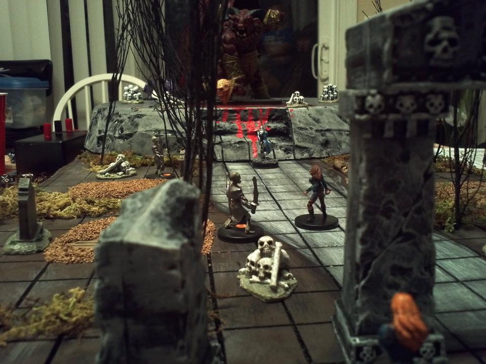 Custom graveyard terrain